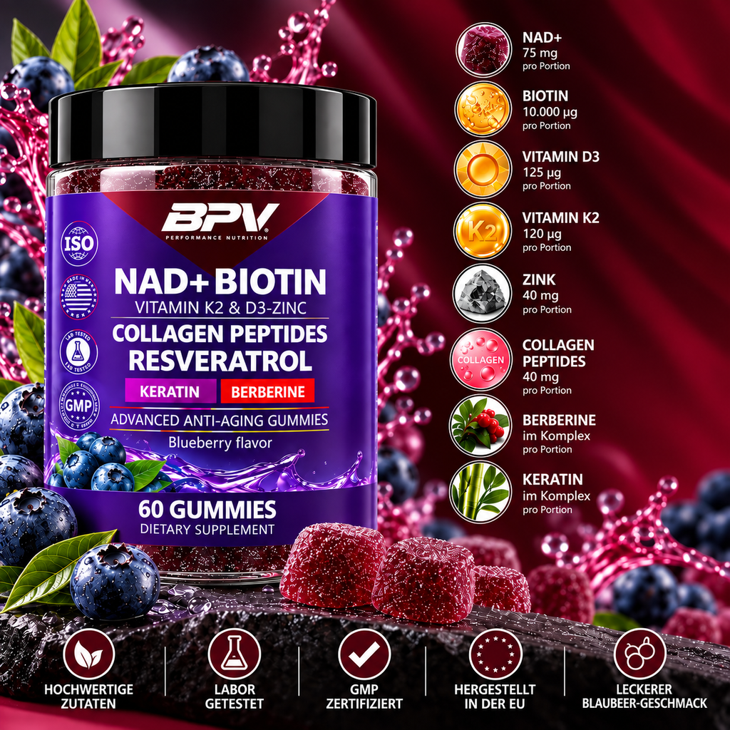 BPV® NAD+BIOTIN GUMMIS (60 Gummis)
