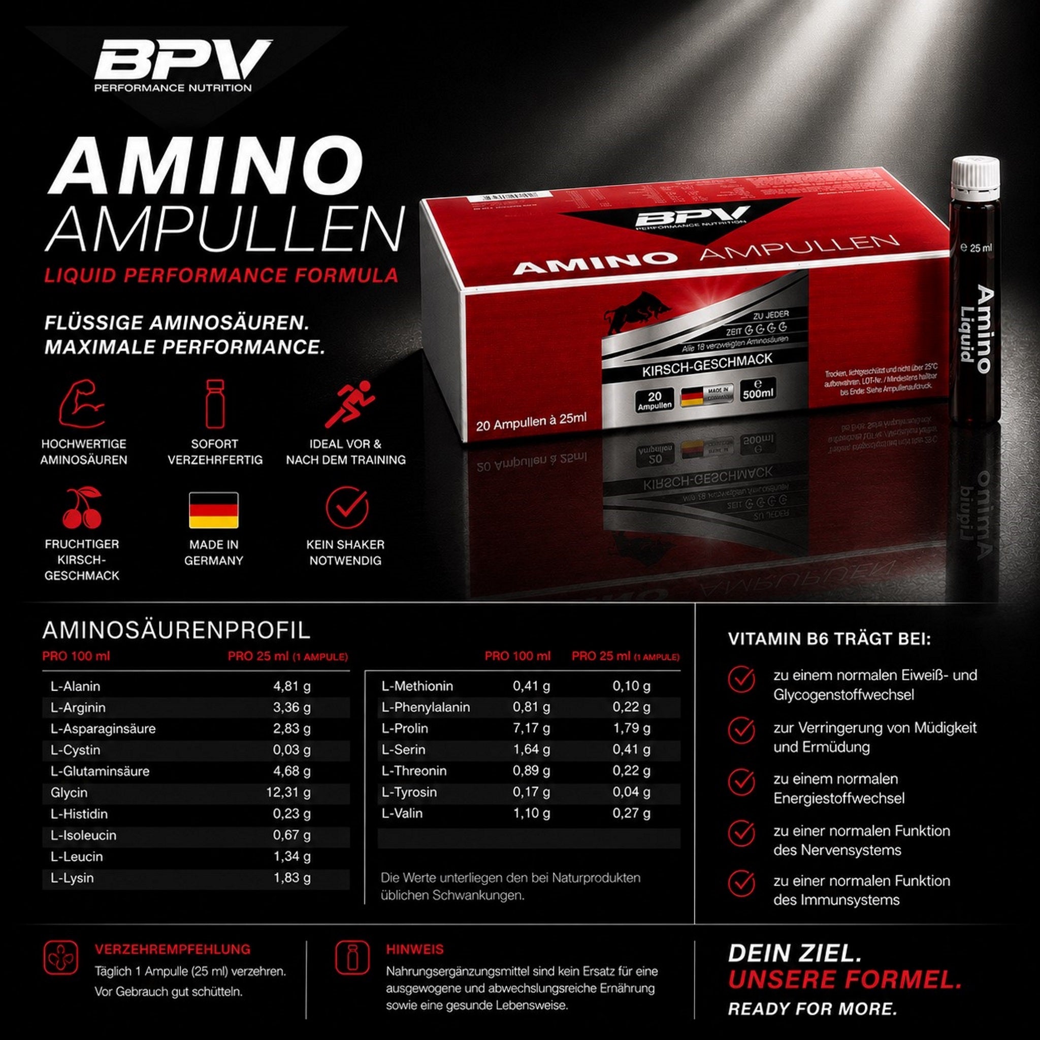 BPV Amino Liquid Ampullen (20 x 25 ml)