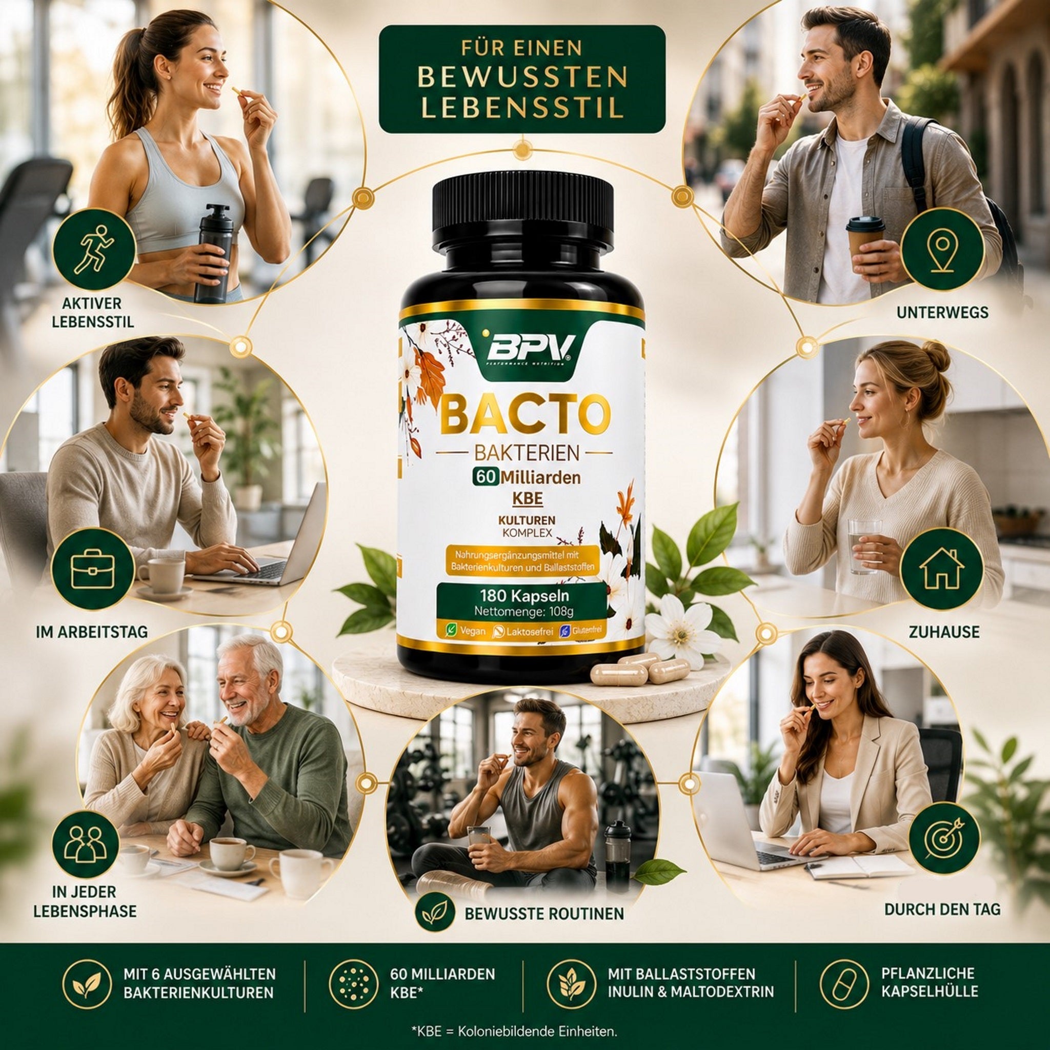 BPV BACTO Bakterien (180 Kapseln)