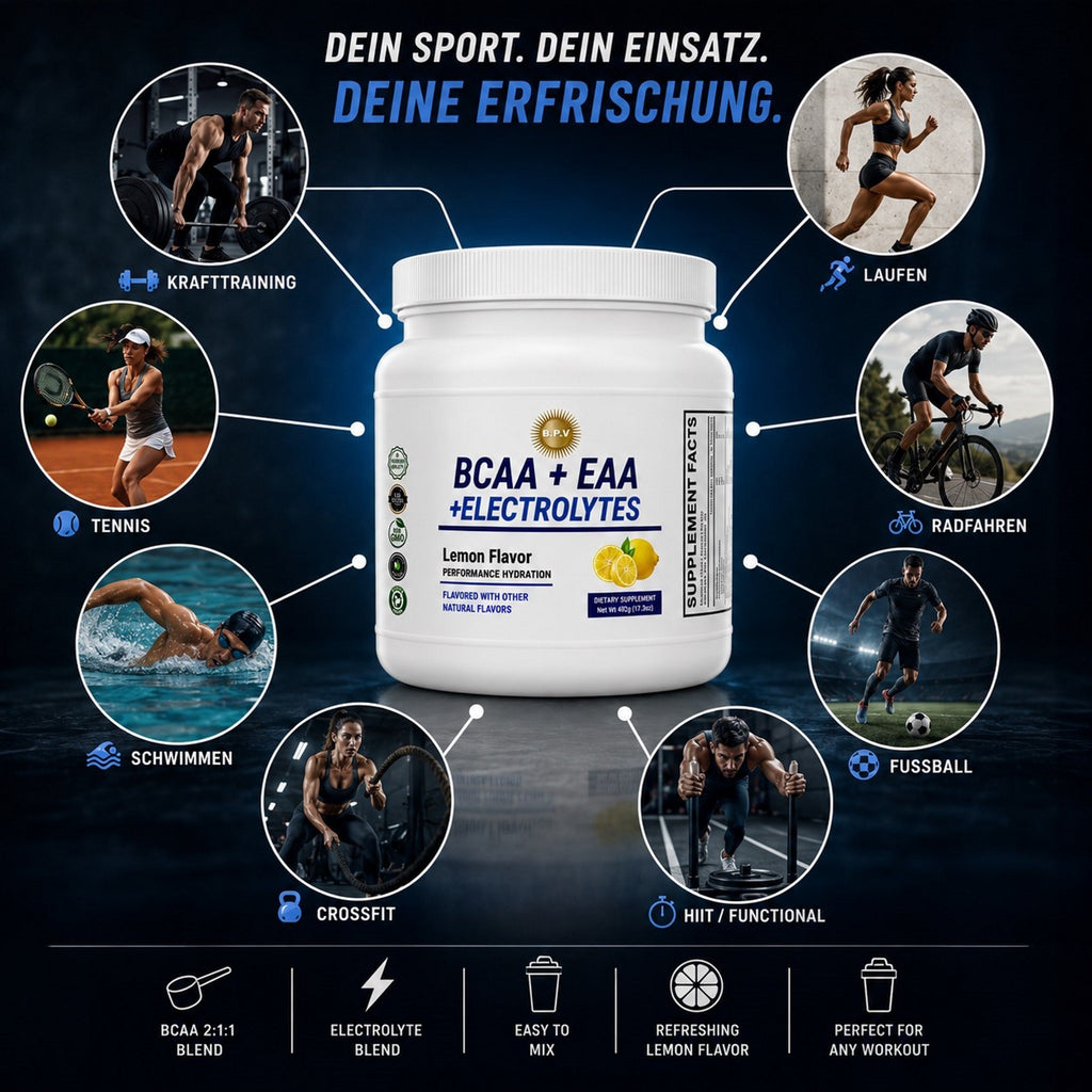 BPV 4-in-One-Komplex mit BCAA, EAA, Elektrolyte und Creatin (492 g)