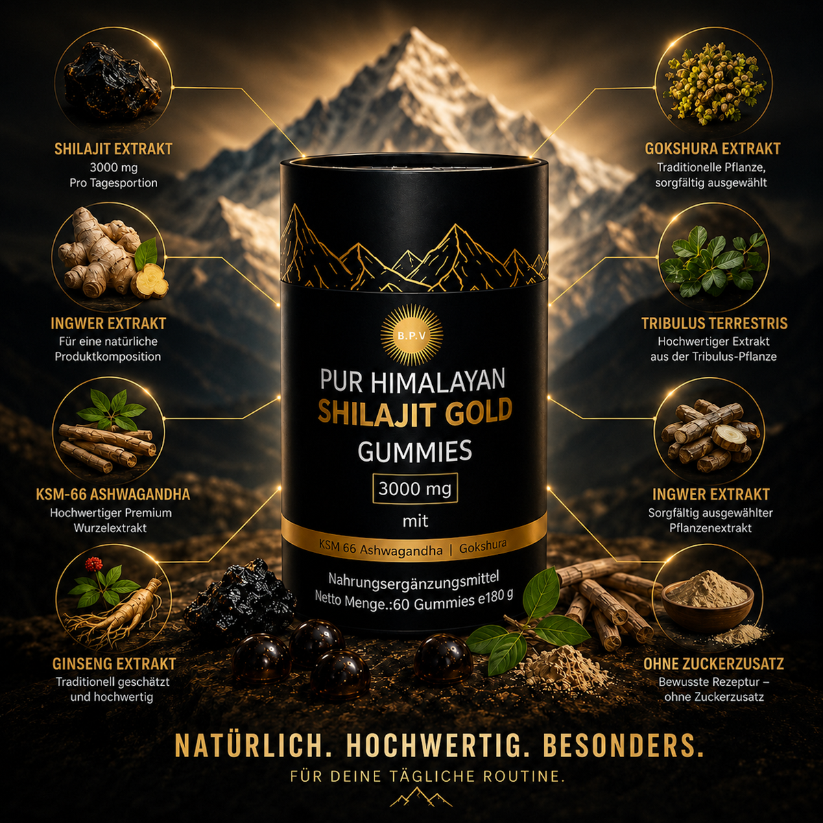 BPV Himalaya Shilajit (60 Gummis)