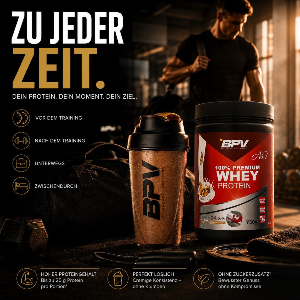 BPV 100% Premium Whey Protein (750 g)
