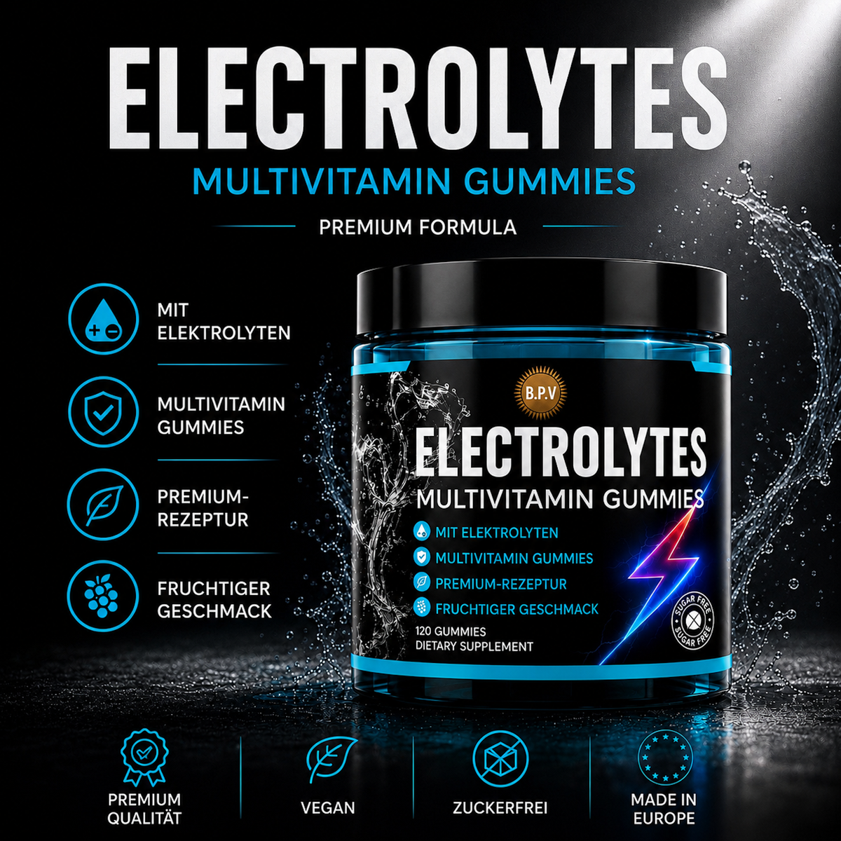BPV Elektrolyte-Multivitamin Gummis (120 Stück)