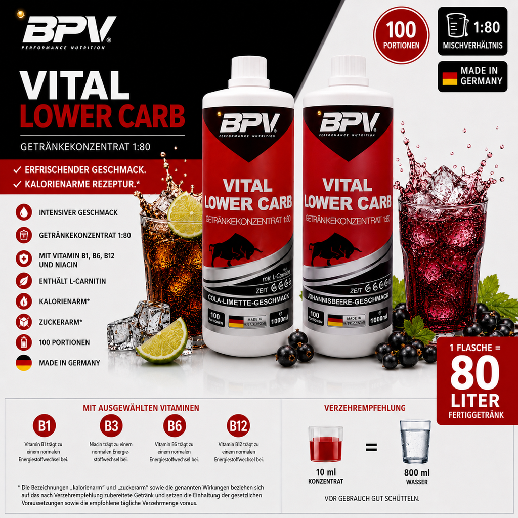 BPV Vital Lower Carb Drink (1000 ml)
