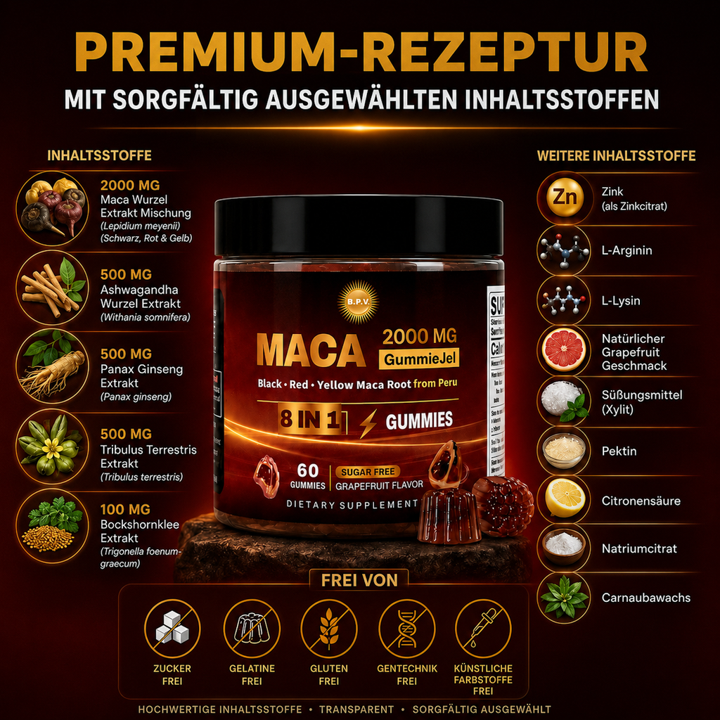 BPV Maca 8 in 1 (60 Gummis)