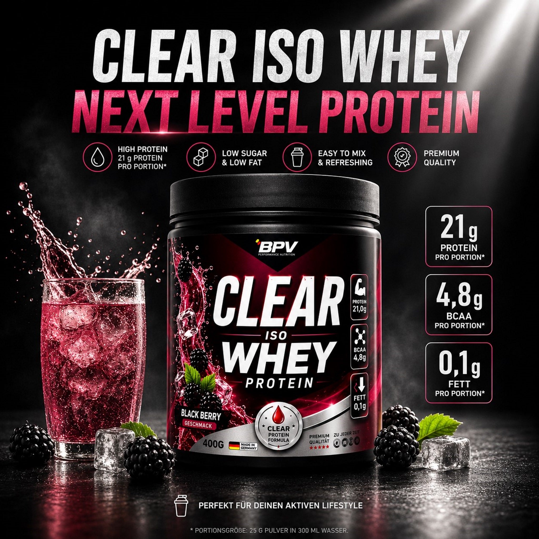 BPV Clear Iso Whey Protein (400 g)