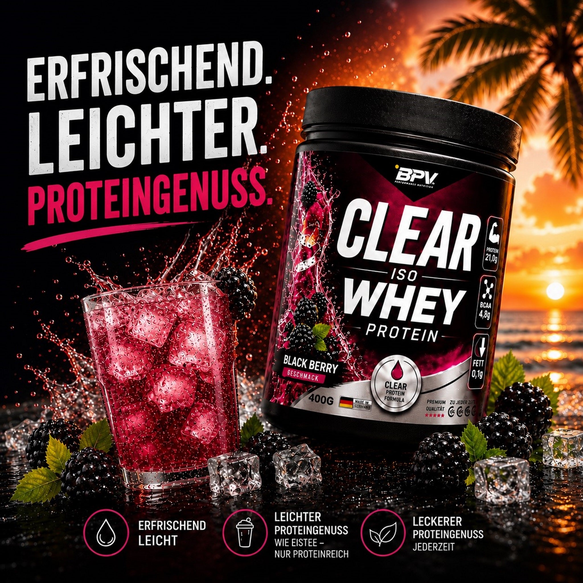 BPV Clear Iso Whey Protein (400 g)