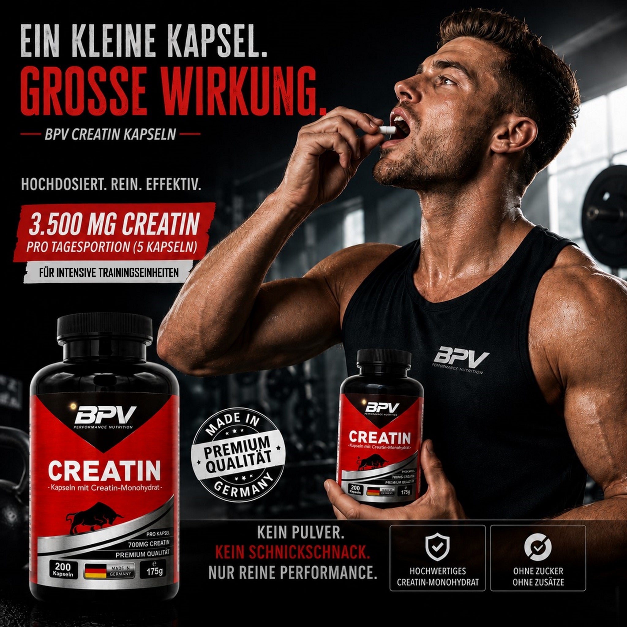 BPV Creatin Monohydrat (200 Kapseln)