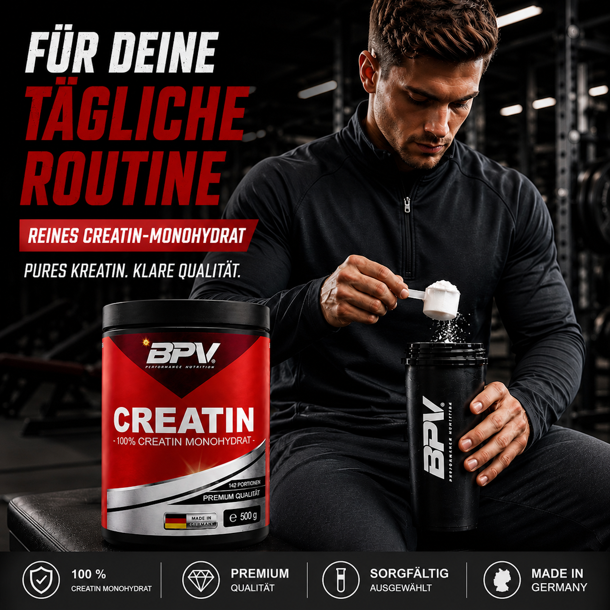 BPV Premium Creatin Monohydrat (500 g)