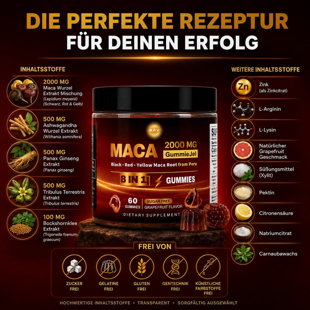 BPV Maca 8 in 1 (60 Gummis)