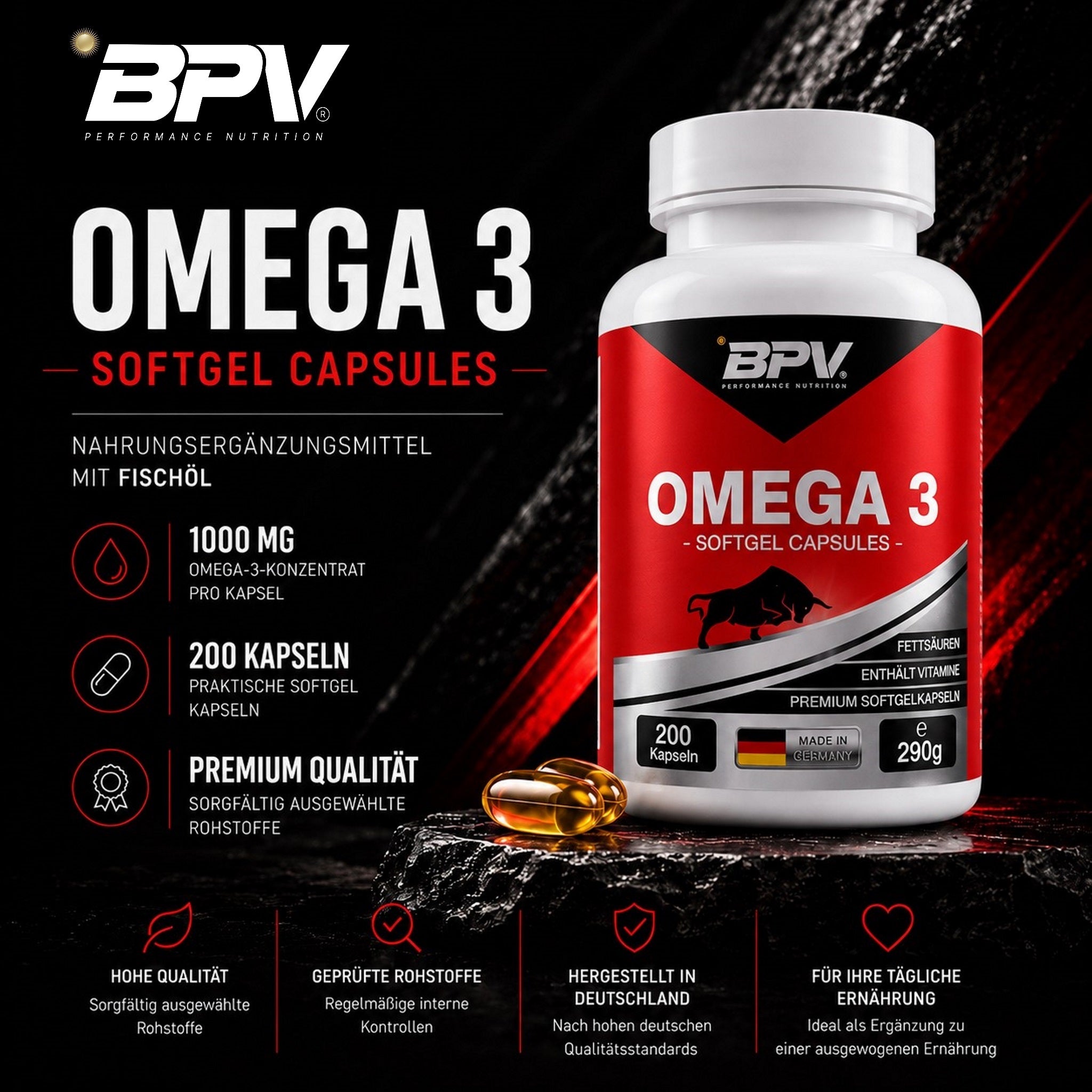 BPV Premium Omega 3 (200 Kapseln)