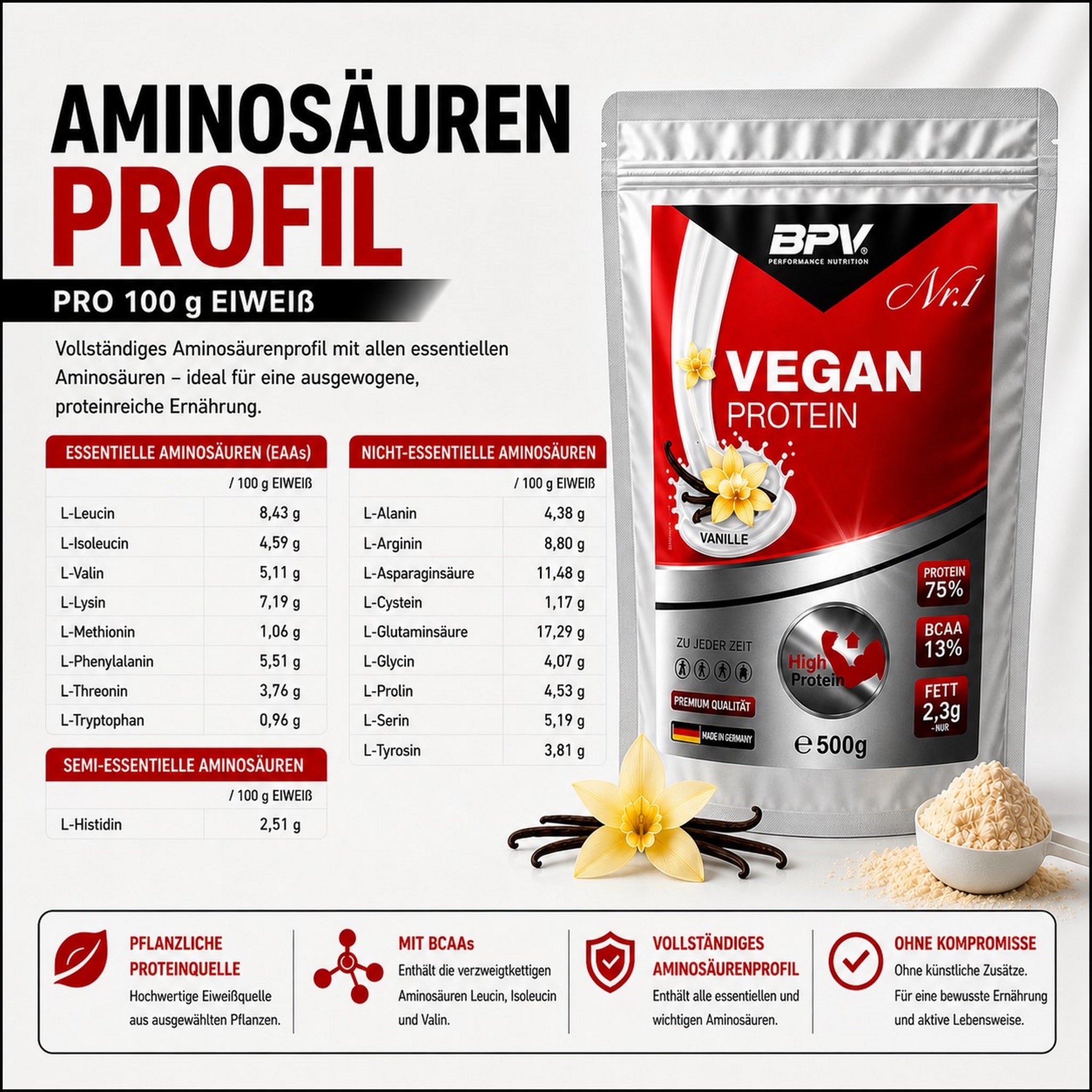 BPV Veganes Protein (500 g)