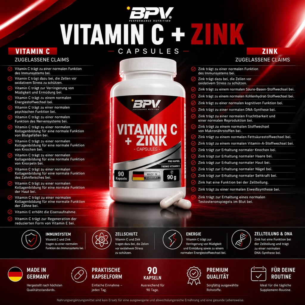 BPV Vitamin C + Zink (90 Kapseln)