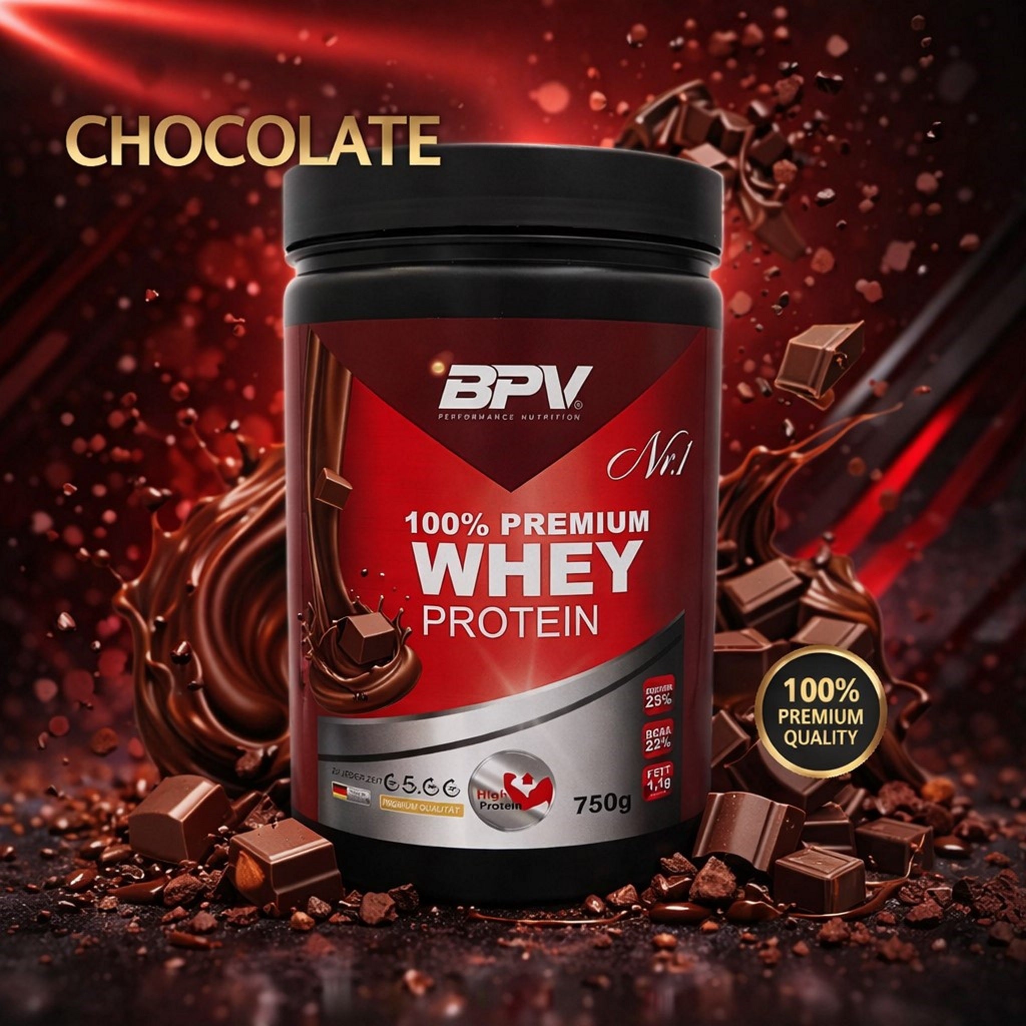 BPV 100% Premium Whey Protein (750 g)
