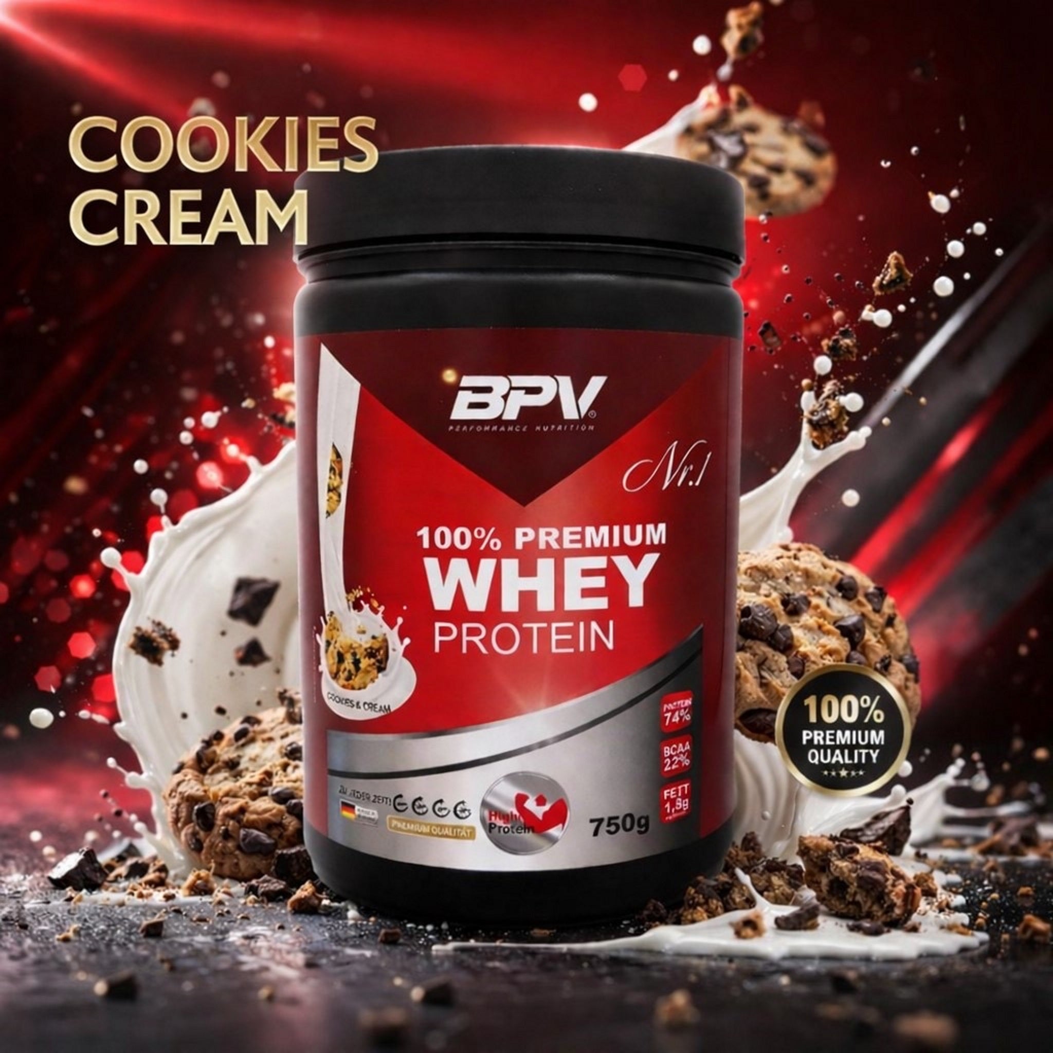 BPV 100% Premium Whey Protein (750 g)