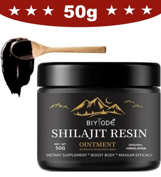 100 % Reines Himalaya Shilajit | 50g Weiches Harz | Organisch äußerst Wirksam | Reine Naturkraft mit